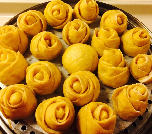 黄玫瑰馒头