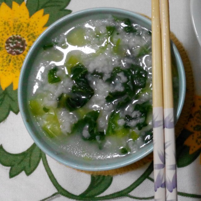 虾米青菜粥