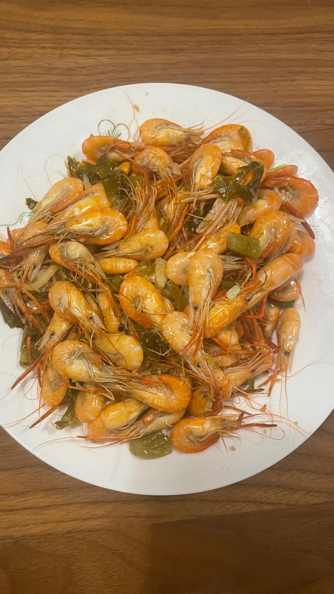 青咸菜江白虾