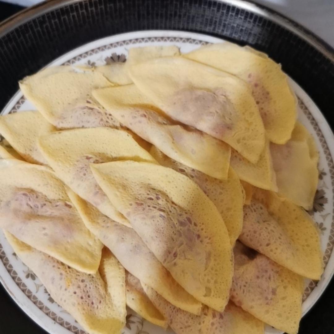过年必备菜…蛋饺…