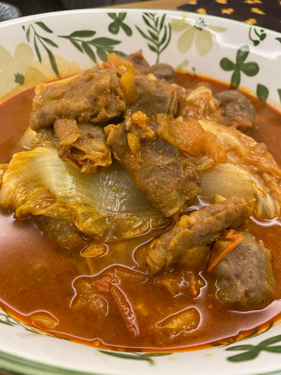 白菜肥牛砂锅