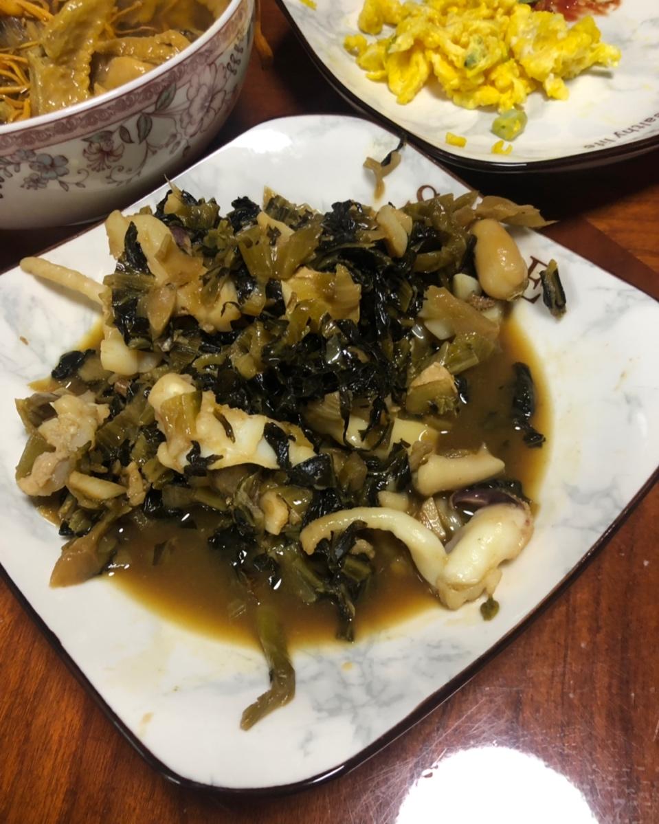 温州咸菜炒乌贼