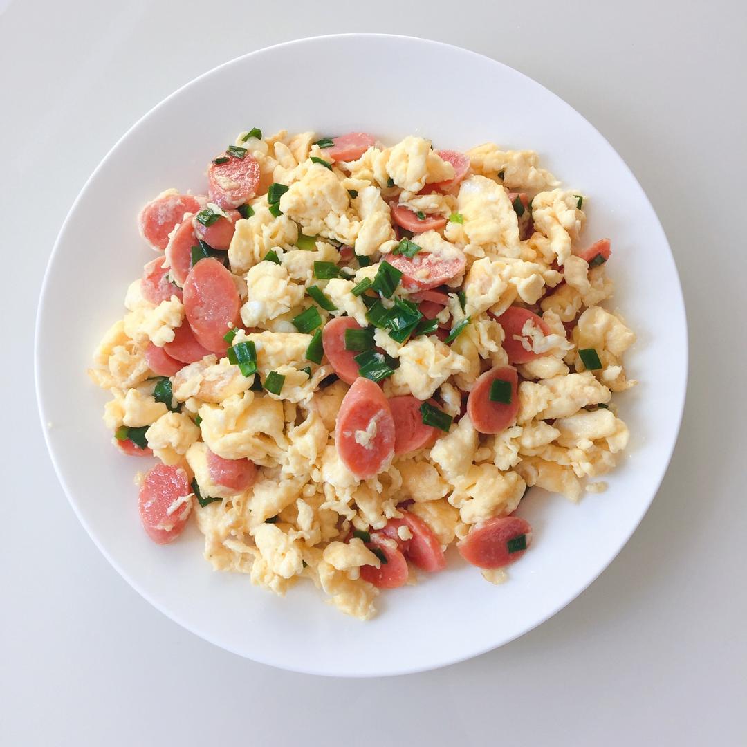 素颜_sue做的火腿肠炒鸡蛋