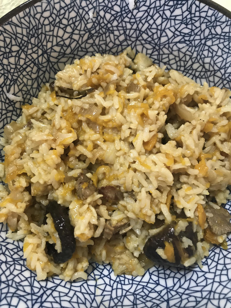 美味到不行的南瓜饭