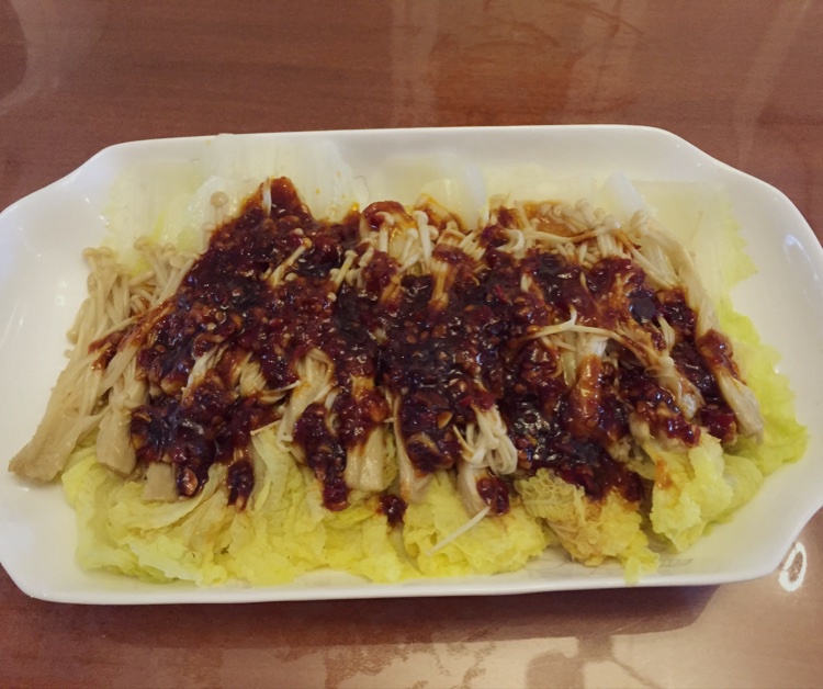 蒜蓉金针菇娃娃菜