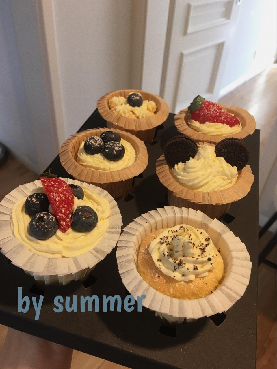 软绵绵戚风纸杯蛋糕