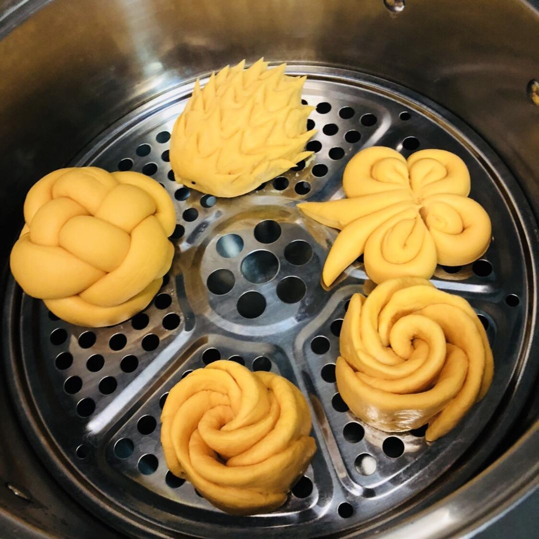 南瓜花卷馒头