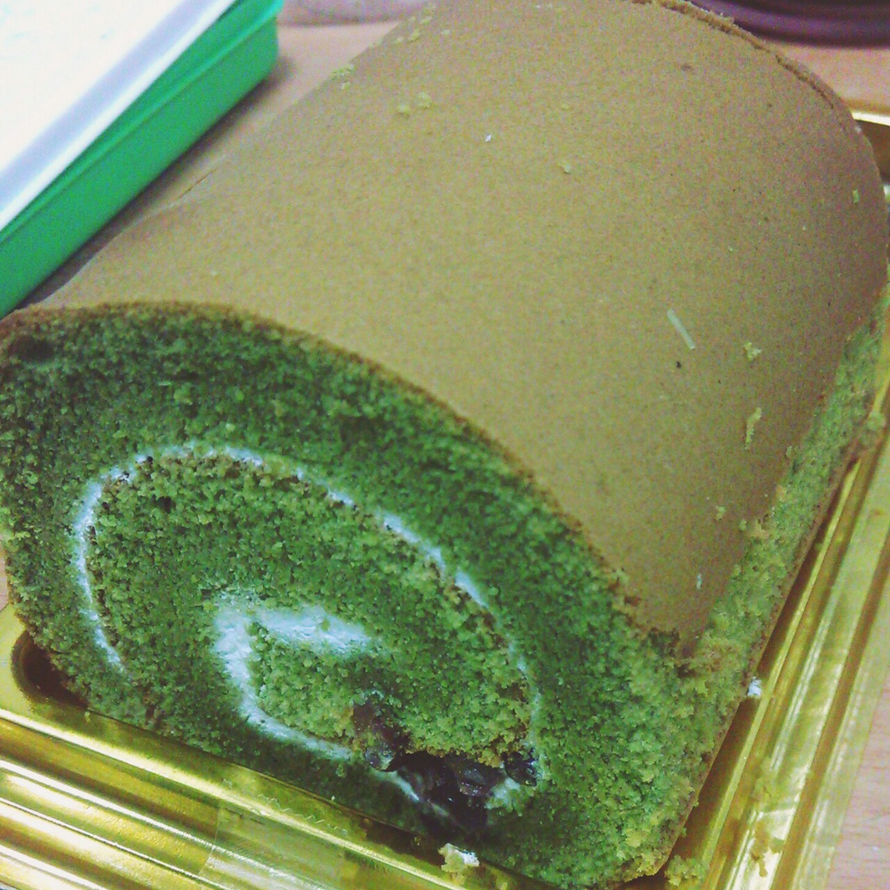 抹茶戚风蛋糕卷