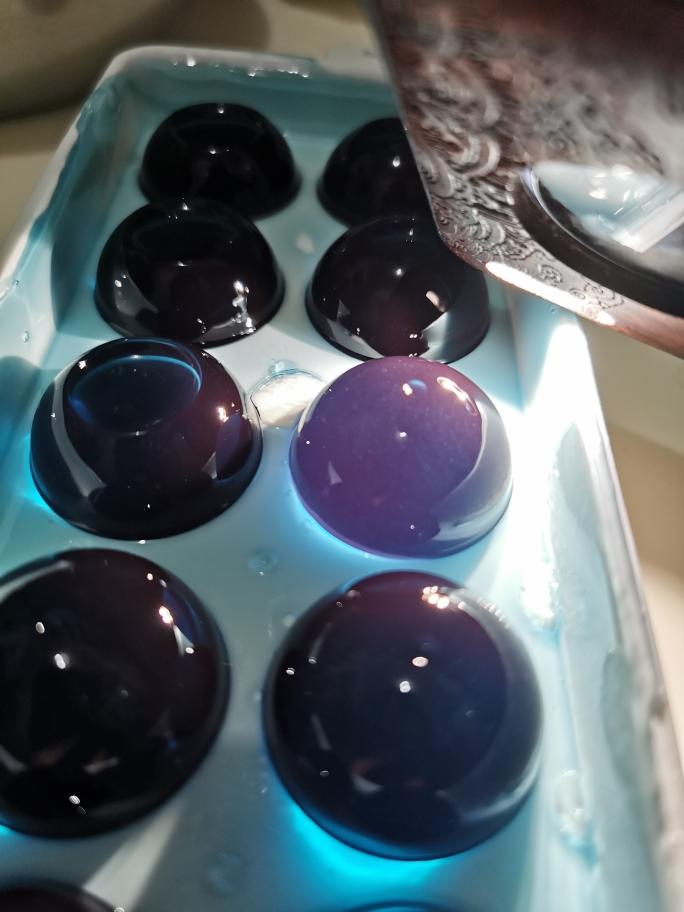 网红的水信玄饼星空版的做法 步骤12