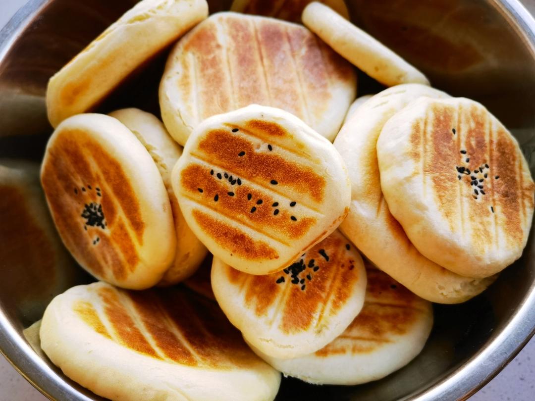 电饼铛版白面烙饼烧饼锅盔