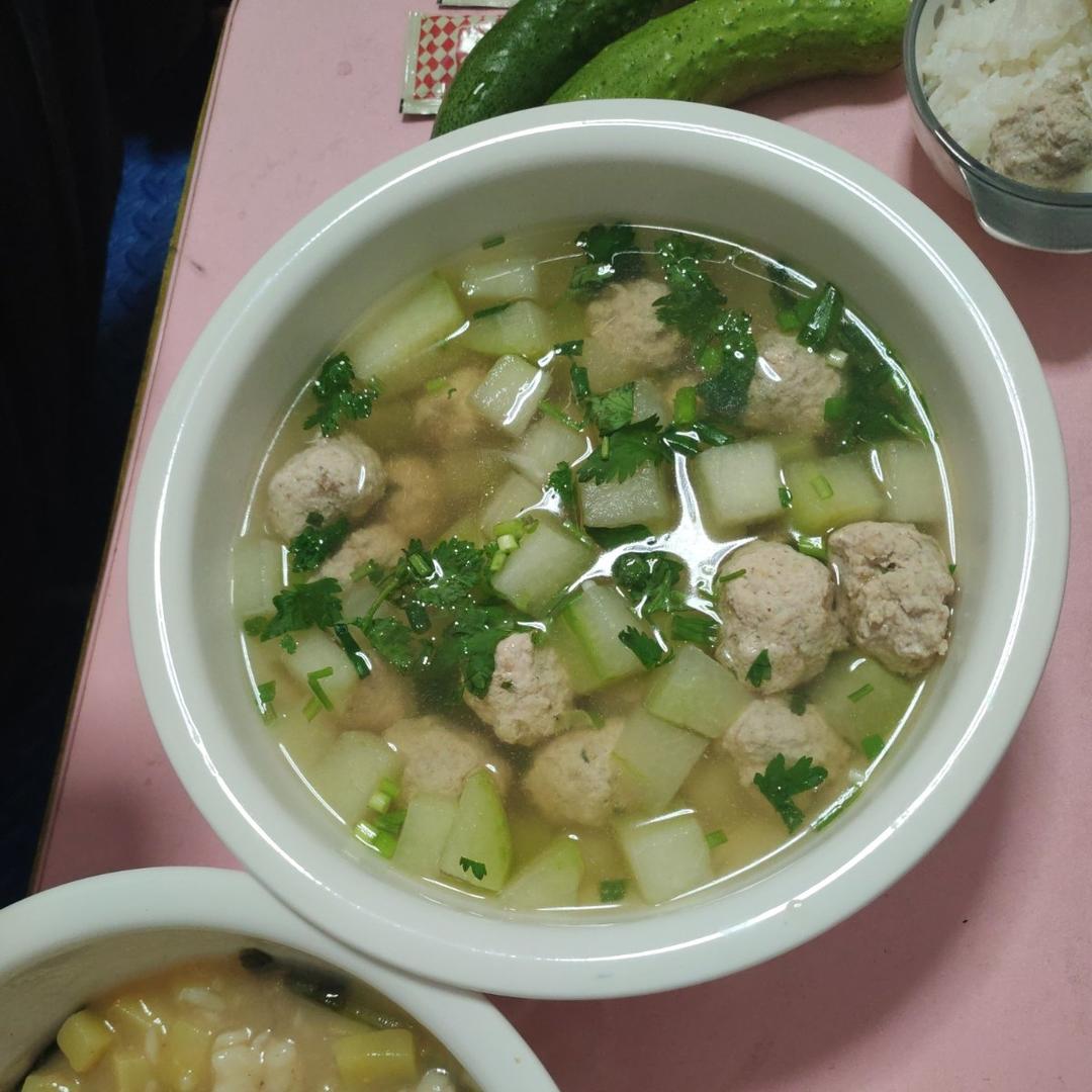 健康鸡肉丸子冬瓜汤