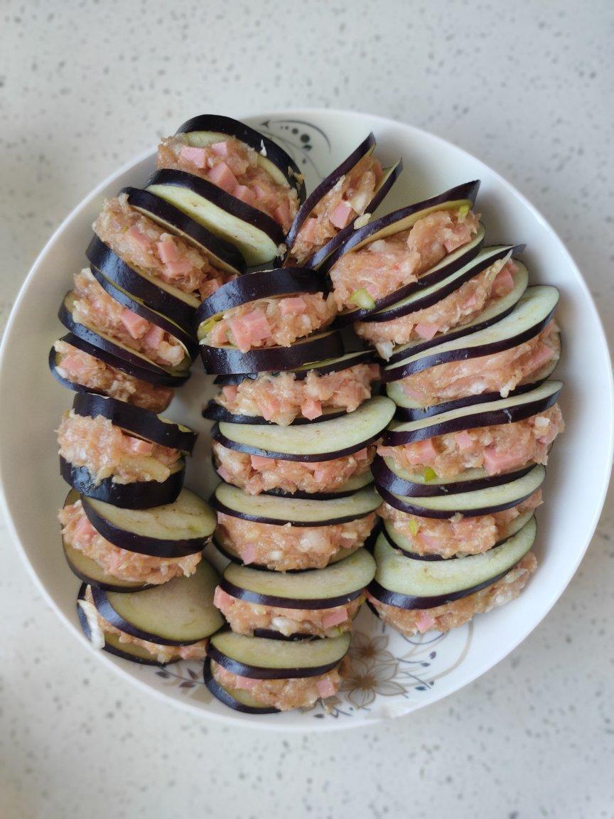 淇哈哈做的茄子夹肉