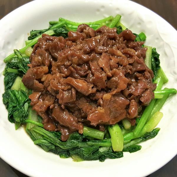 牛肉炒菜心