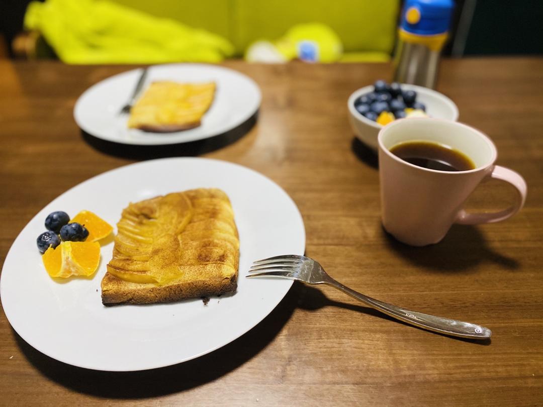 低热量吐司苹果派