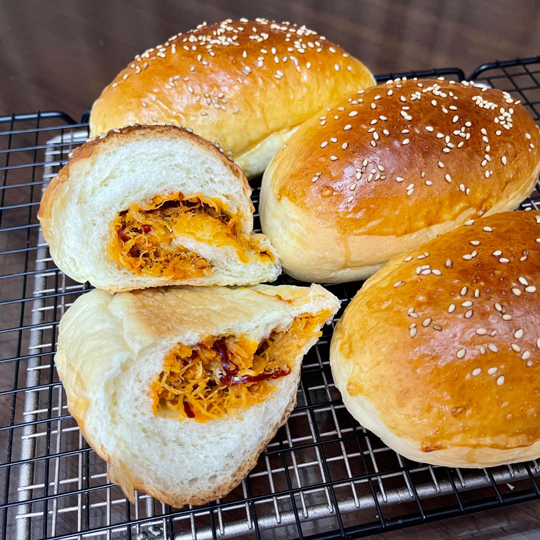 肉松沙拉酱面包（65度汤种）