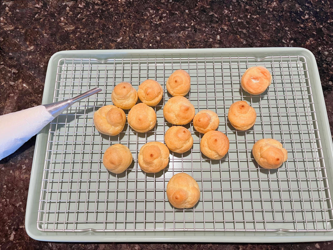 简单易成功的奶油小泡芙做法