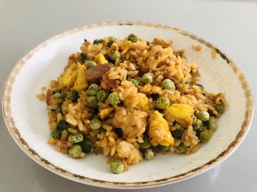 超好吃的豪华版培根蛋炒饭