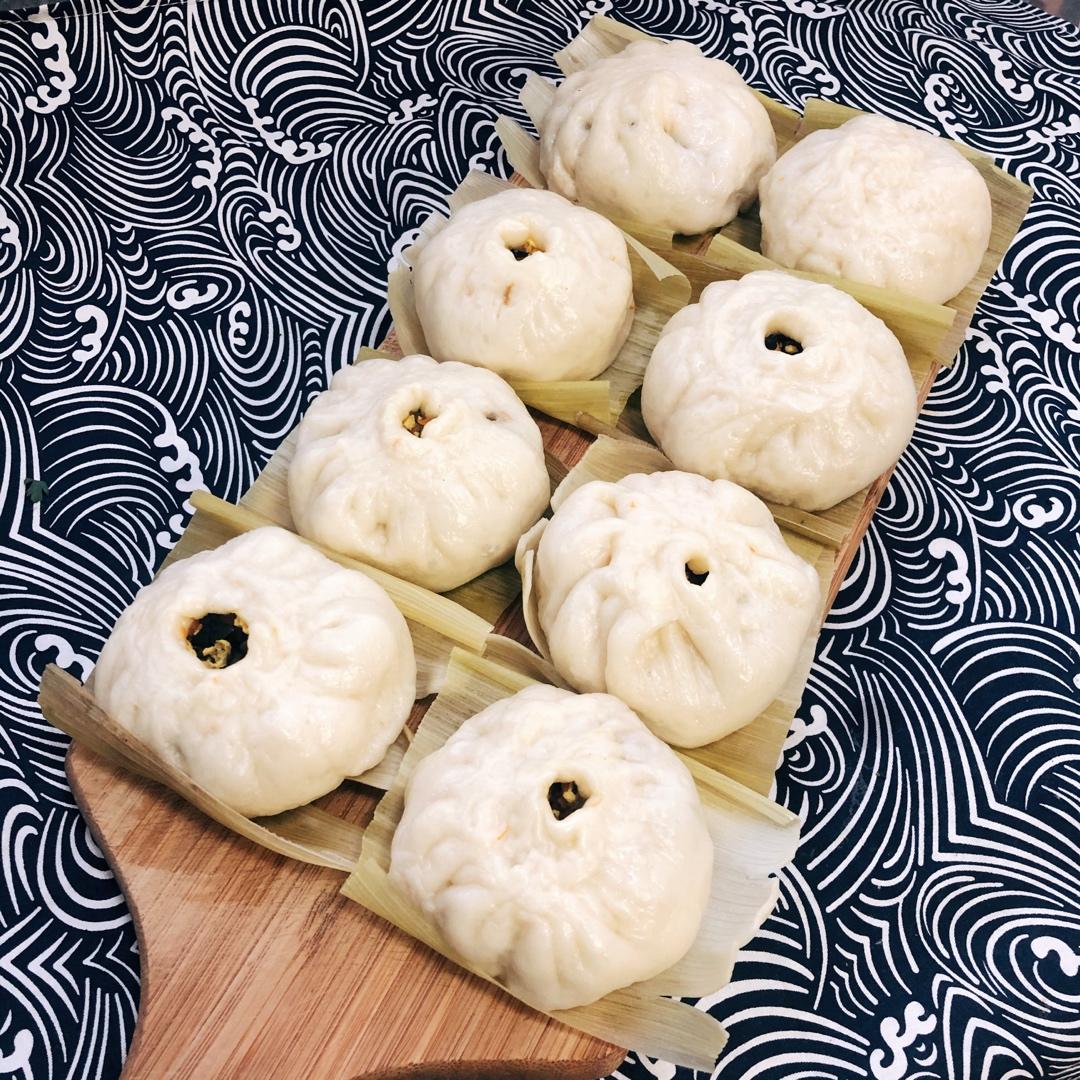 胡萝卜木耳鸡蛋素包子