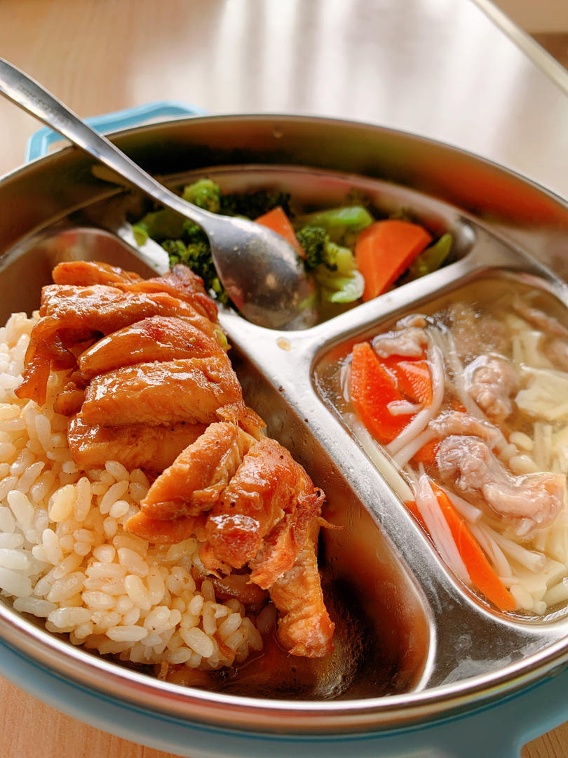 无油脆皮照烧鸡排饭做法/日式照烧鸡腿