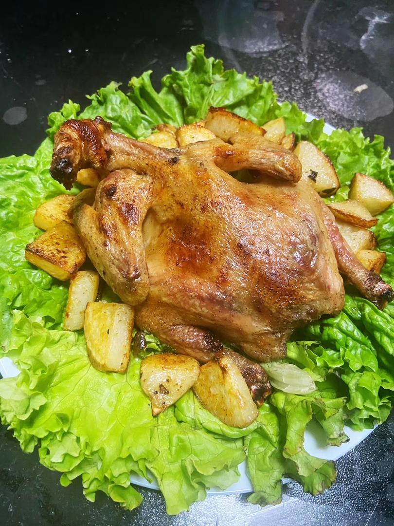 田螺姑娘超级简单不用腌制脆皮烤鸡