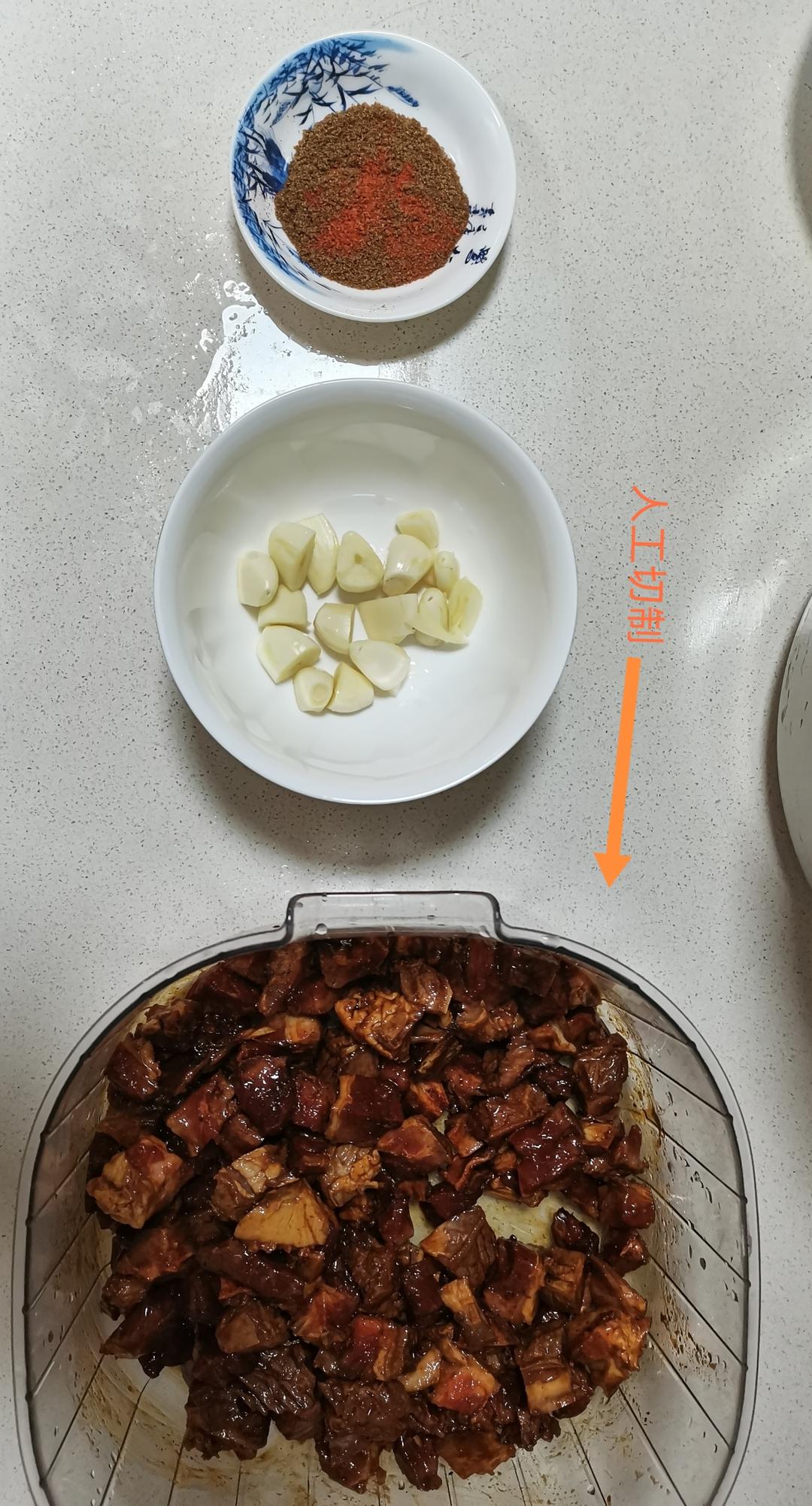 蒜香牛肉粒