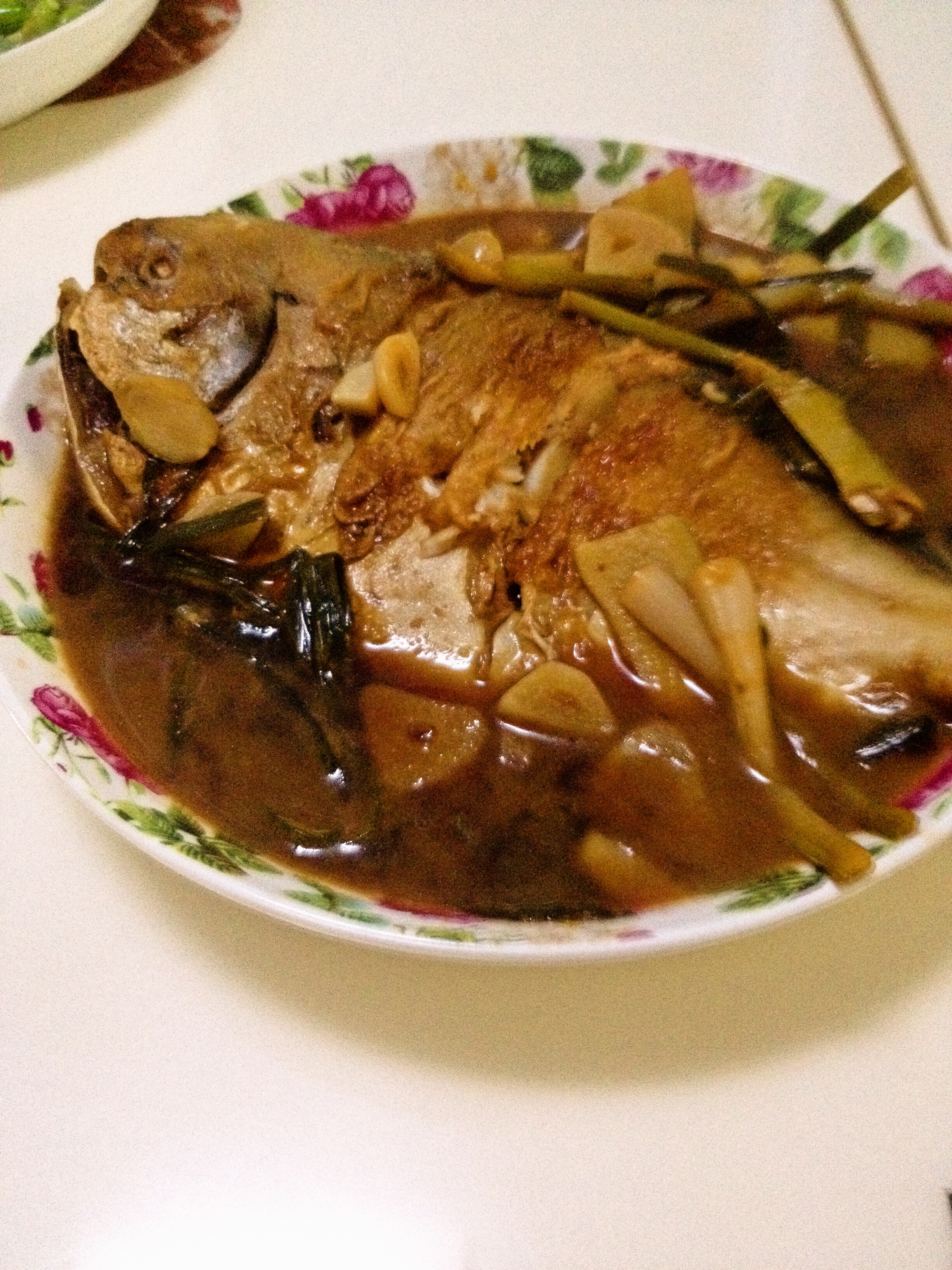 家常红烧扁鱼