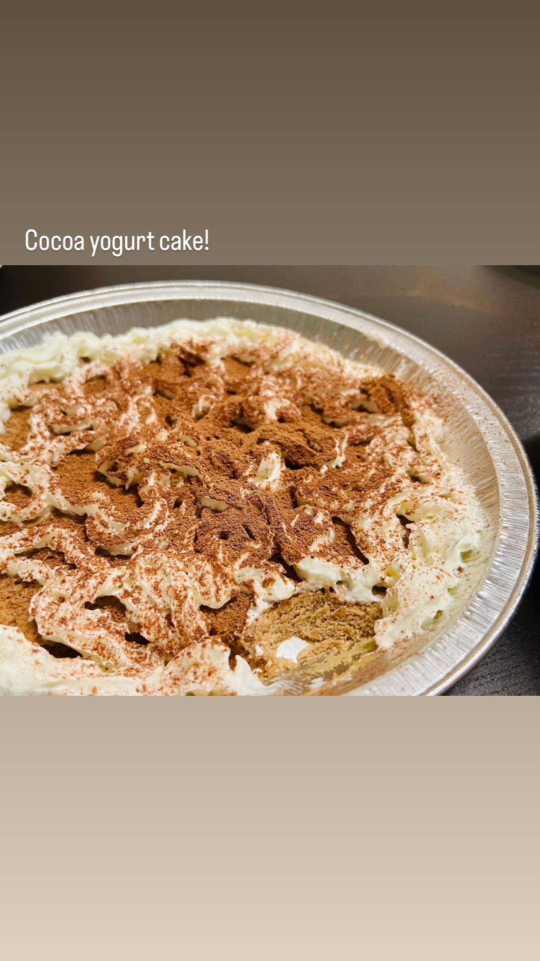 无油酸奶可可蛋糕