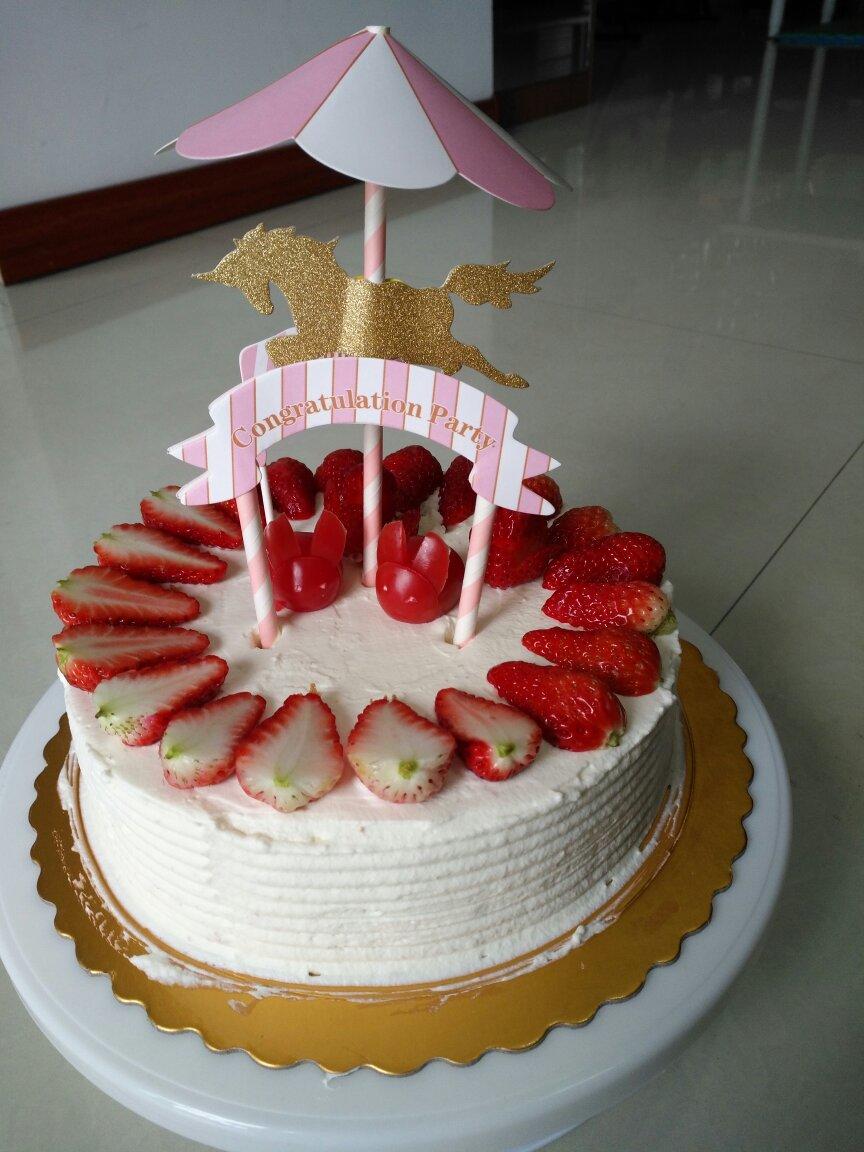 简单好做的8寸戚风蛋糕