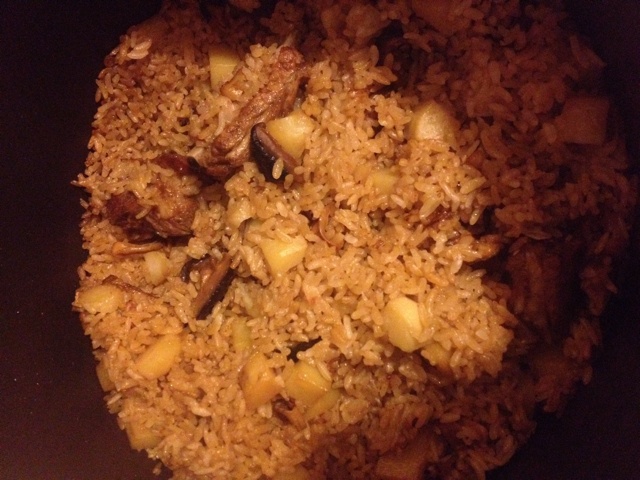 喷香排骨焖饭（爆好吃）