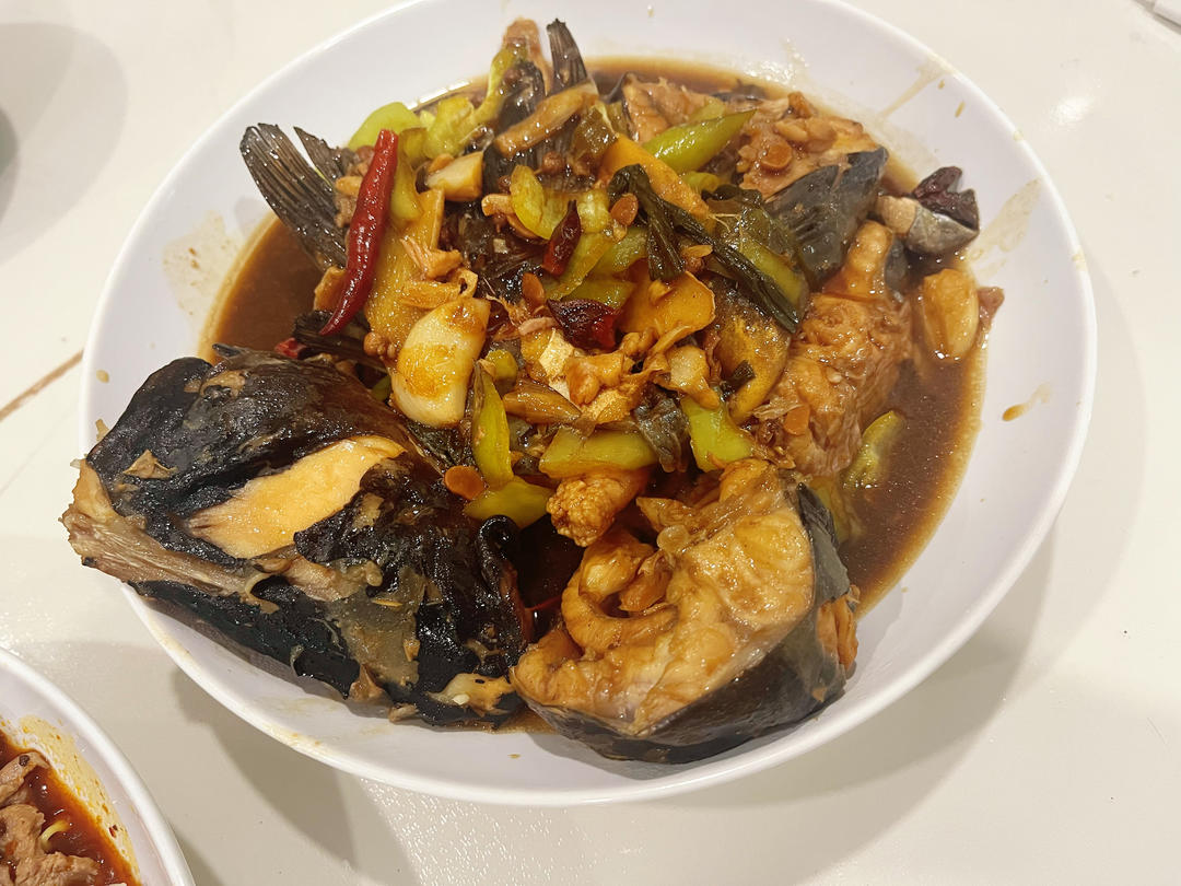 红烧鮰鱼懒人烧法（不用开油锅）味道灵的不得了