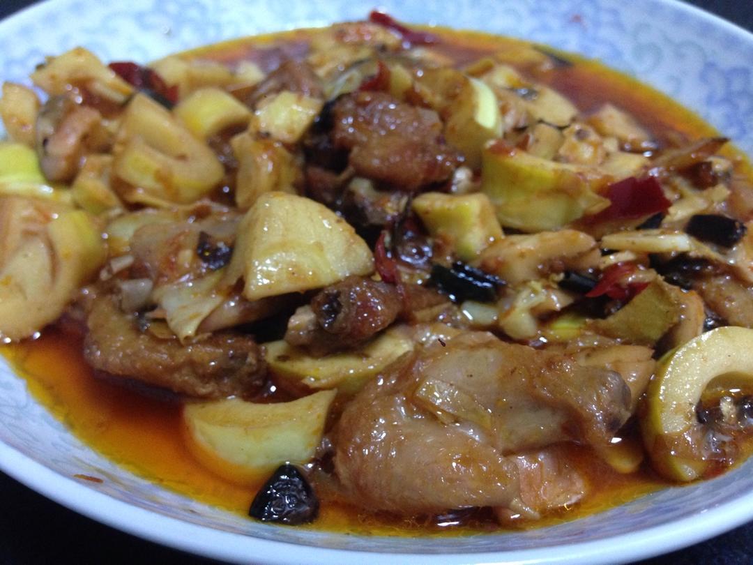 豆瓣酱春笋烧鸡翅