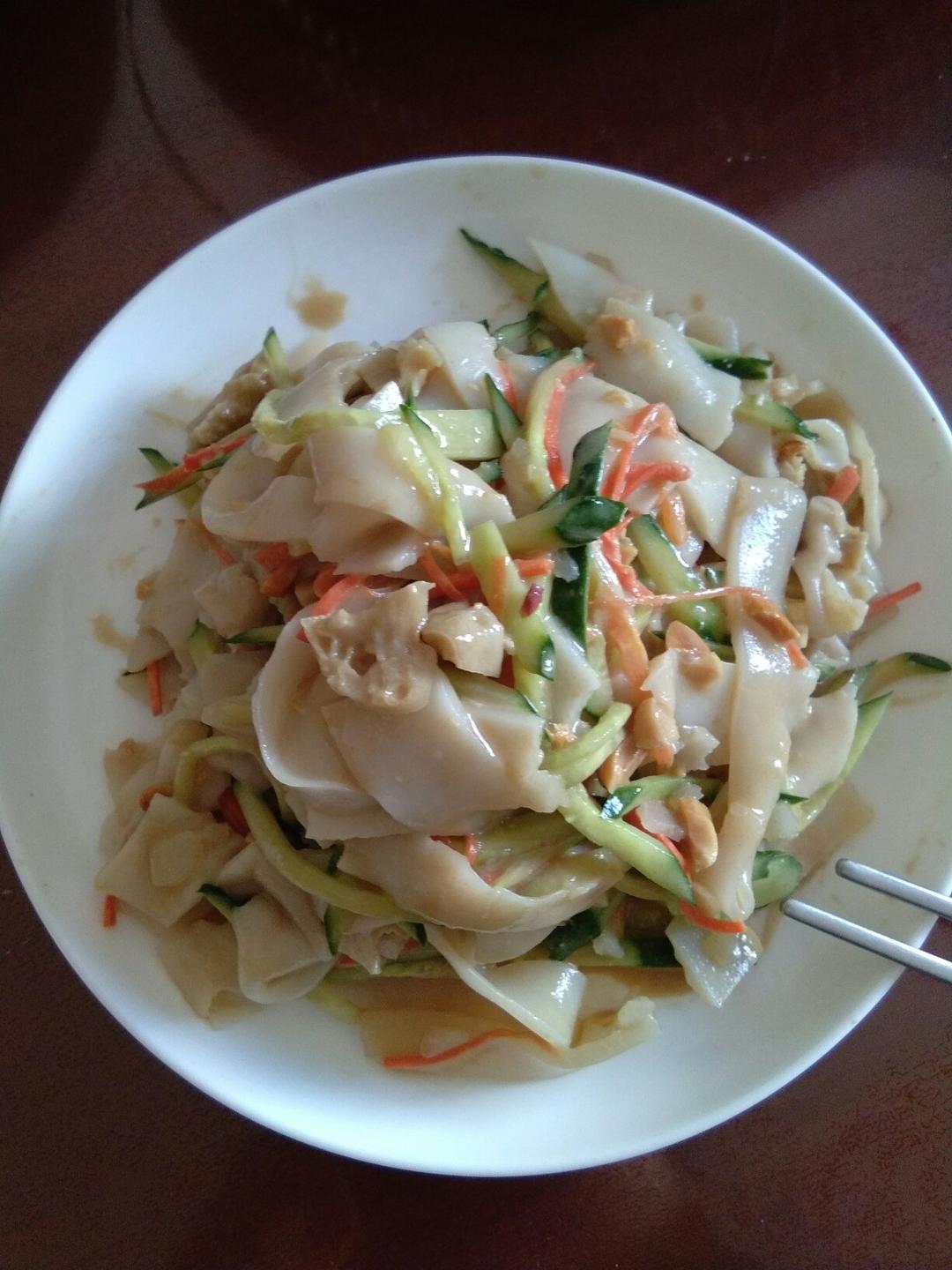自制凉皮，面筋