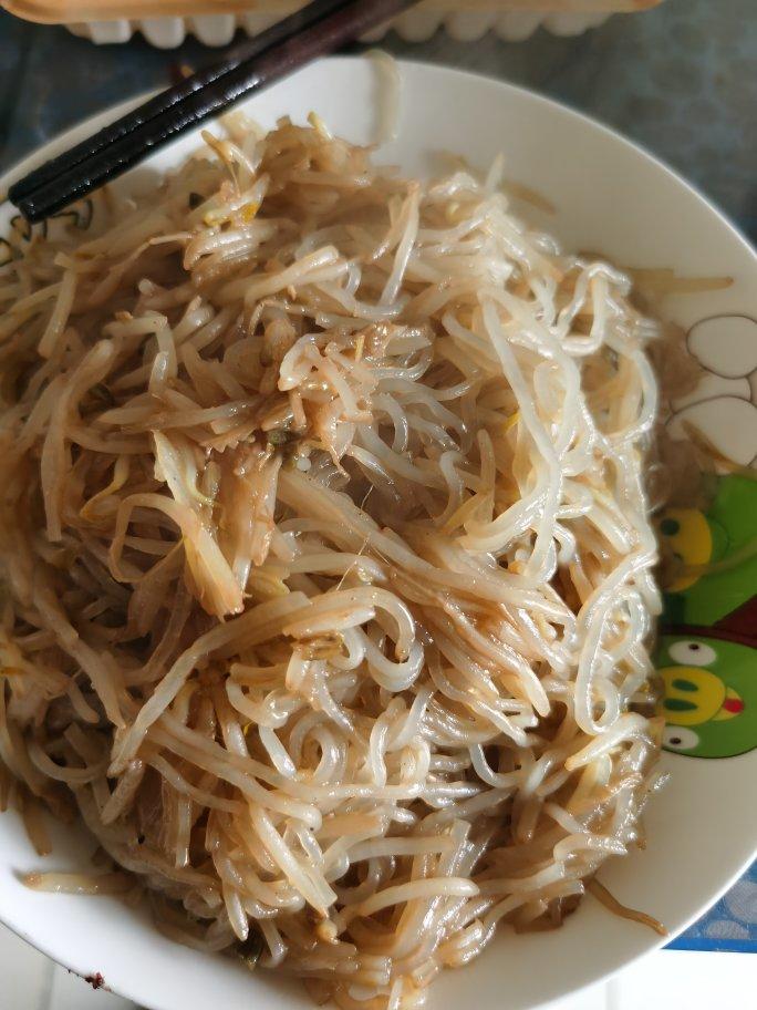 豆芽炒粉丝
