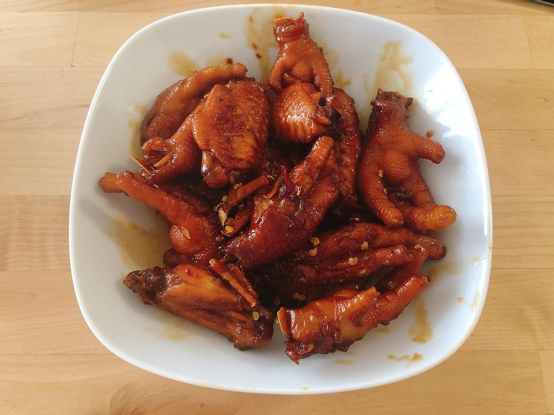 香辣烧鸡爪