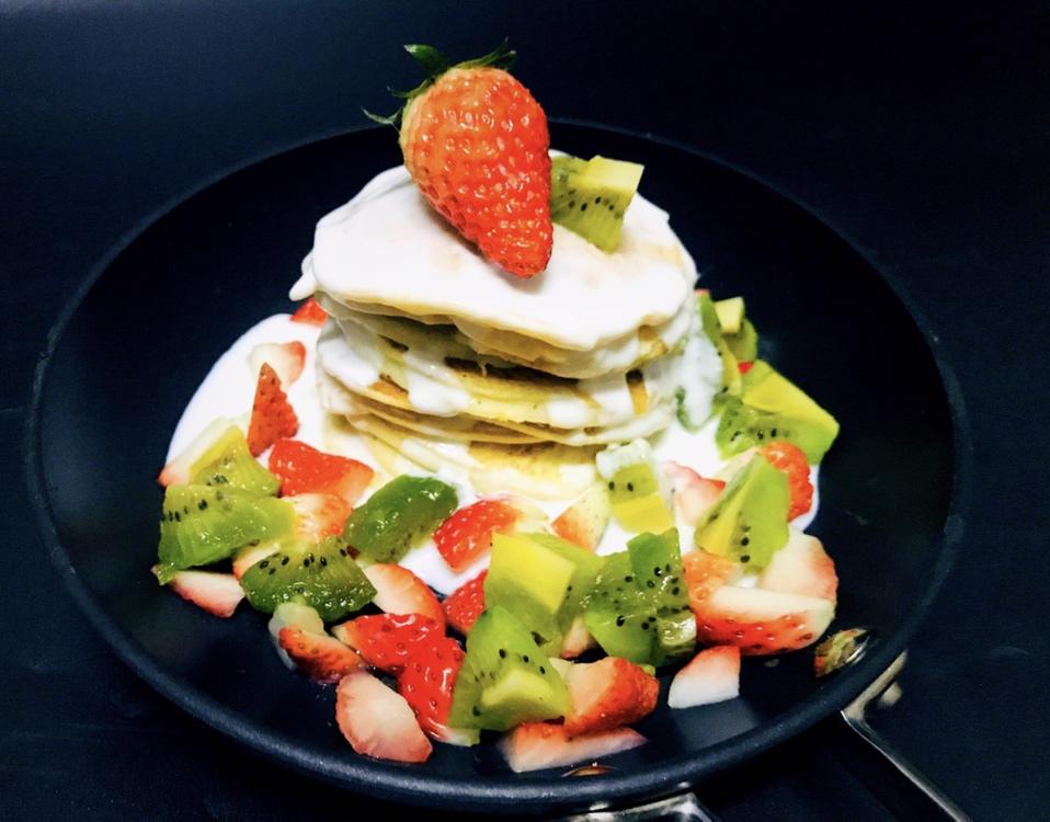 无面粉无油无糖健康Pancake