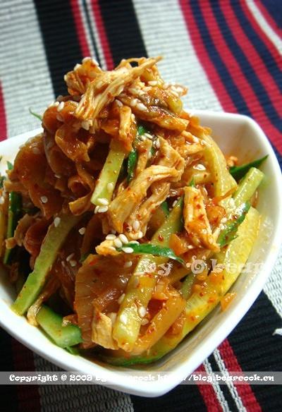 泡菜鸡丝的做法