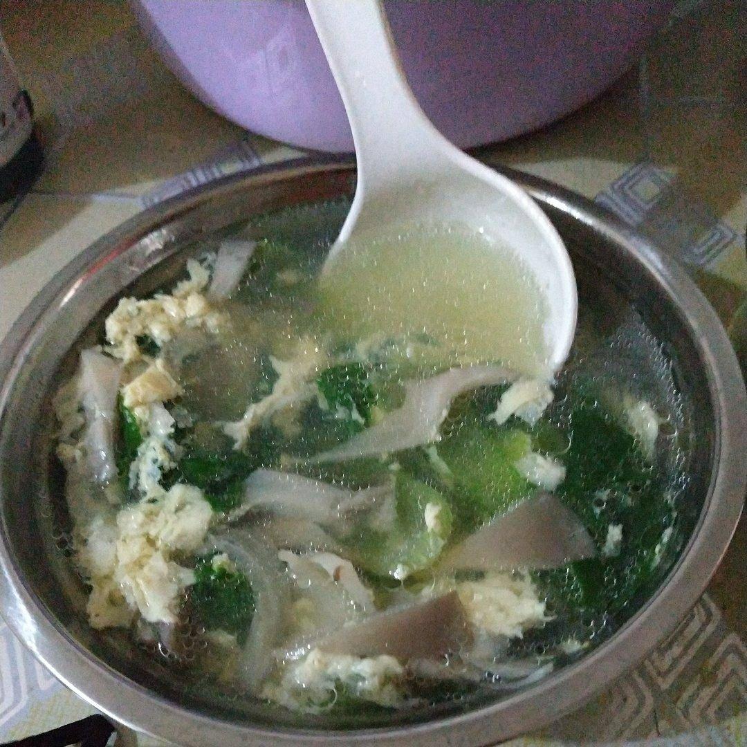 青菜蘑菇鸡蛋汤