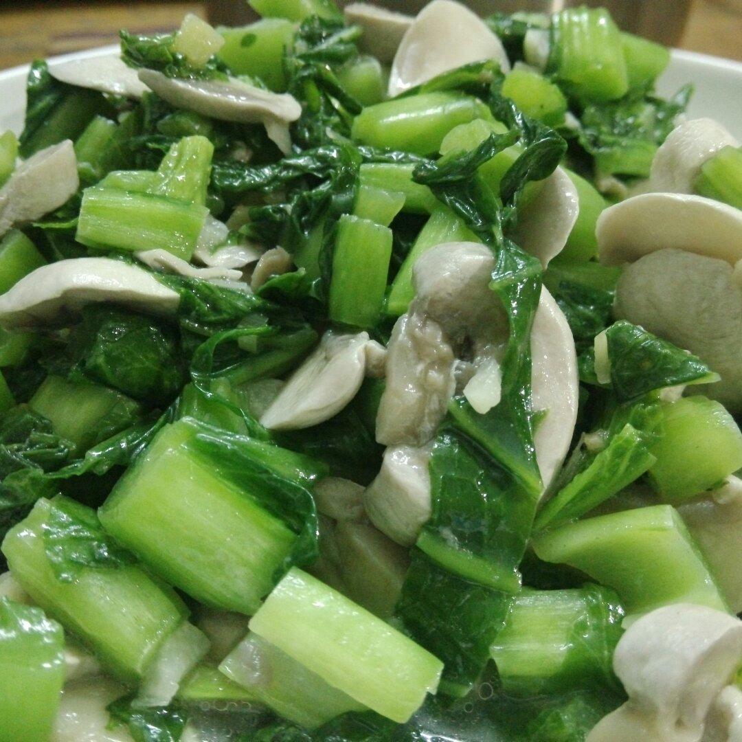 手捏菜炒蘑菇
