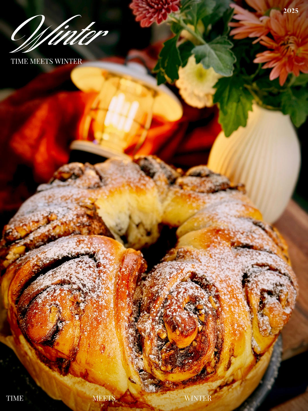 红糖肉桂核桃手撕面包