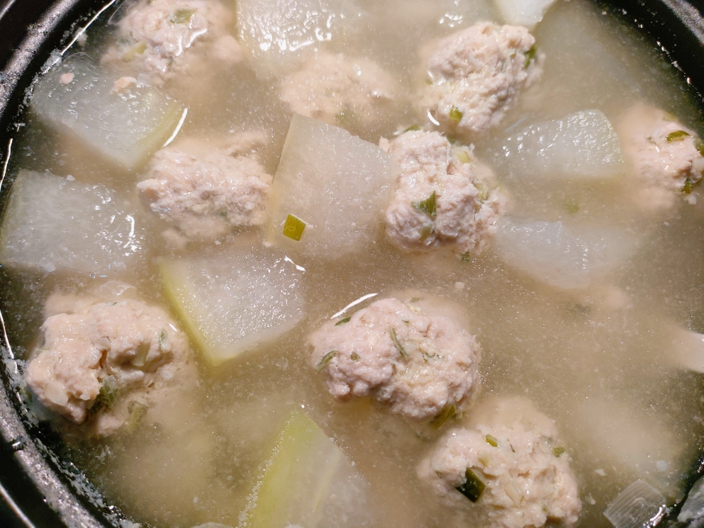 冬瓜猪肉丸子汤的做法