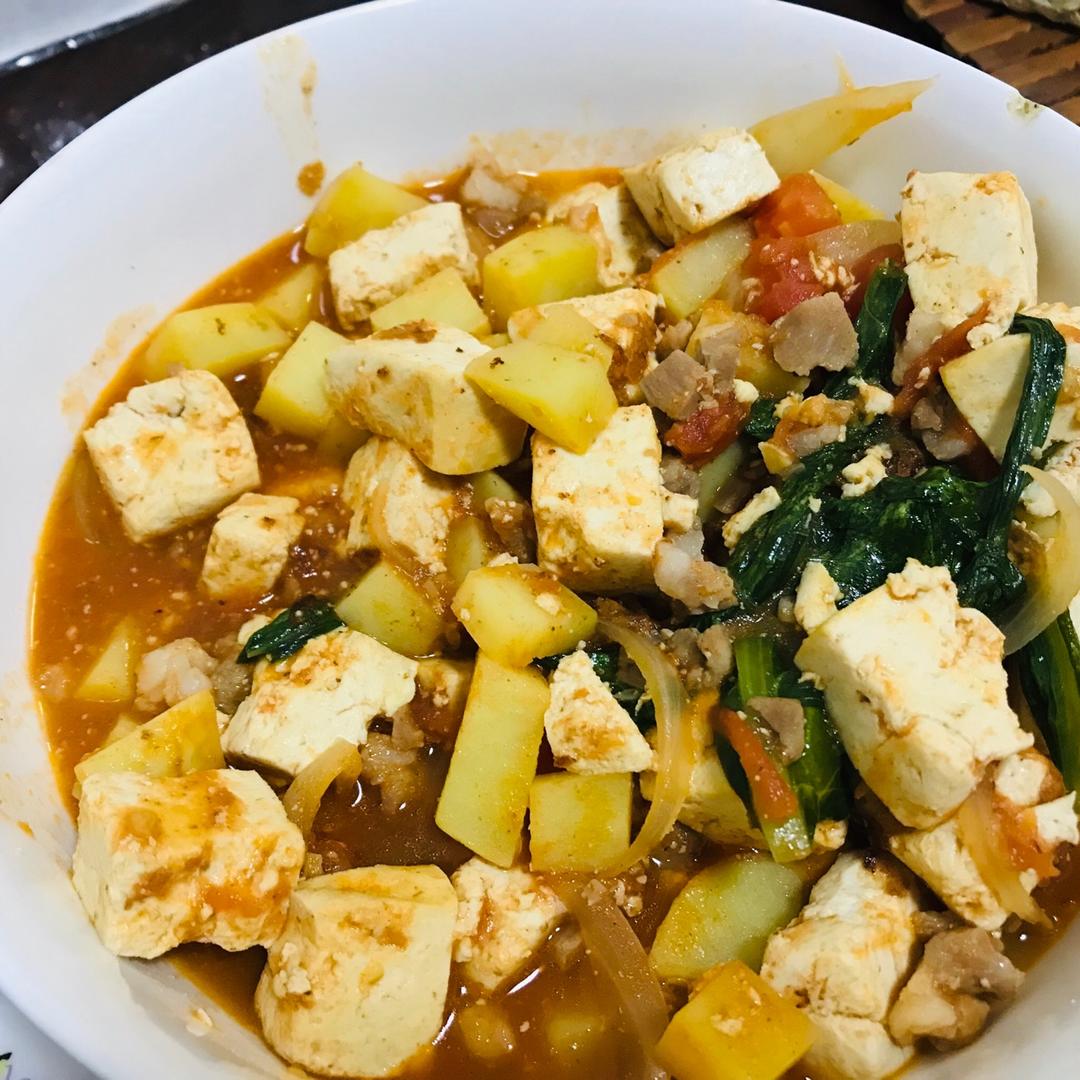番茄肉末豆腐