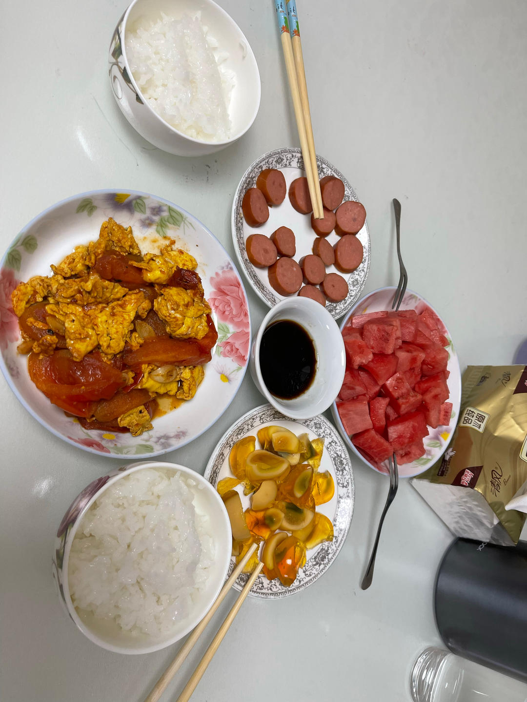 鱿鱼须酱炒蒜苔