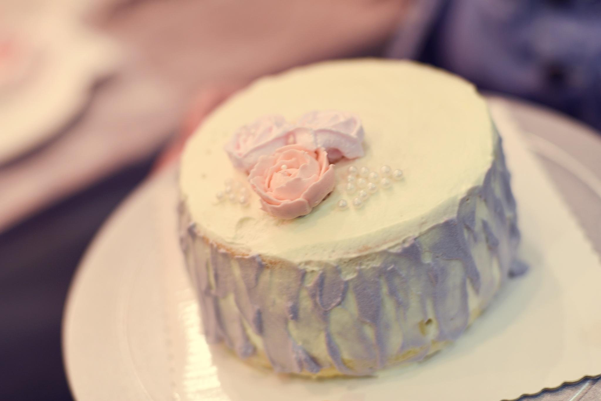 初级奶油霜韩式裱花生日蛋糕