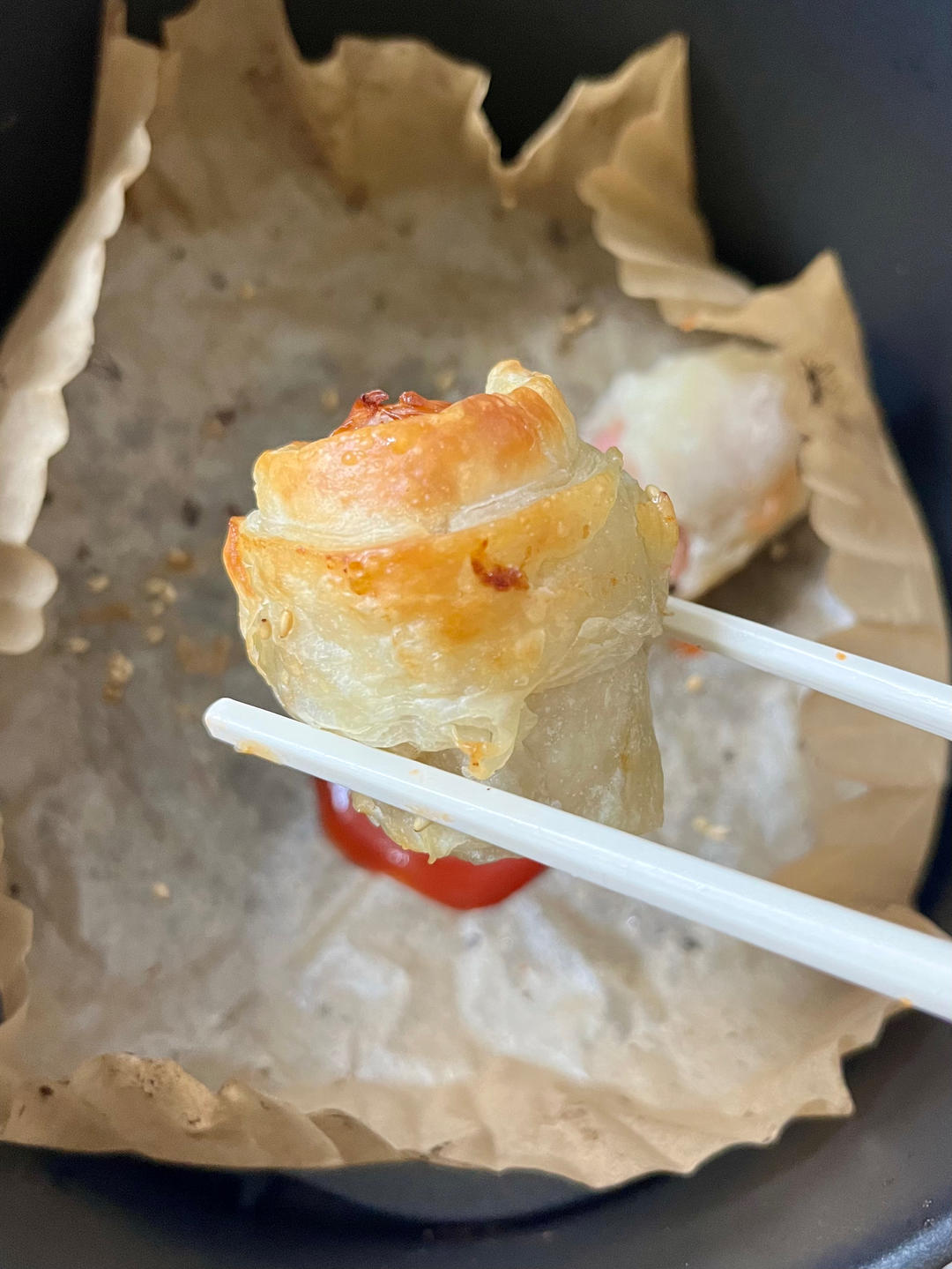 手抓饼也能做🥐可颂面包