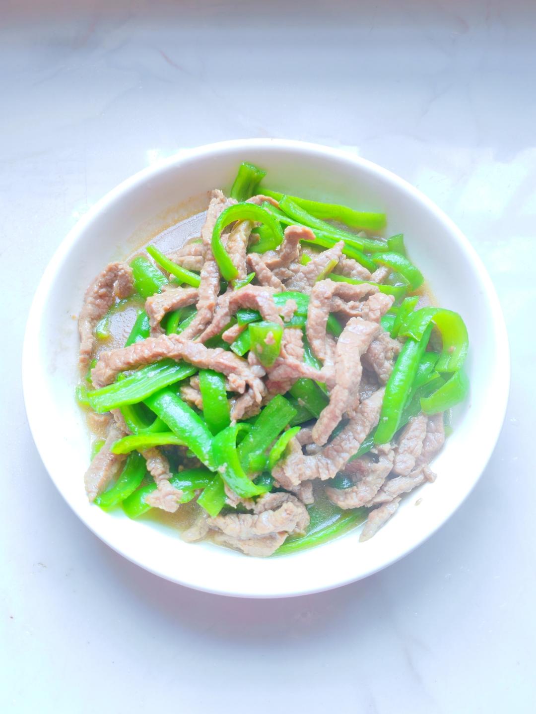 绝对不会炒老的尖椒牛柳