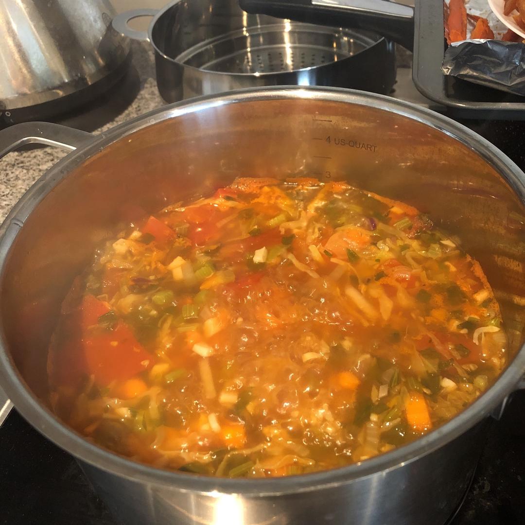 意式蔬菜浓汤（minestrone）