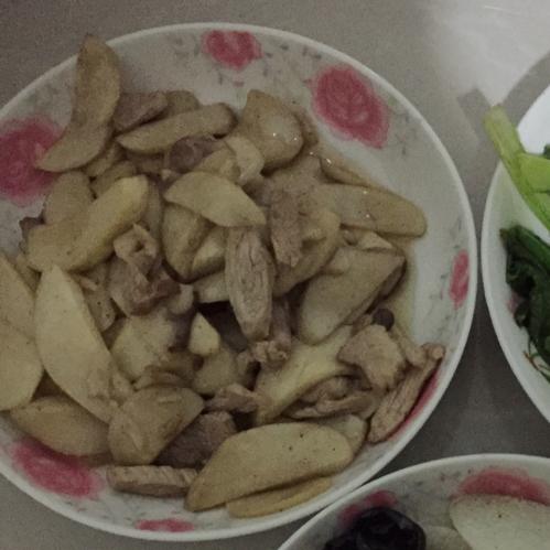 杏鲍菇炒肉片