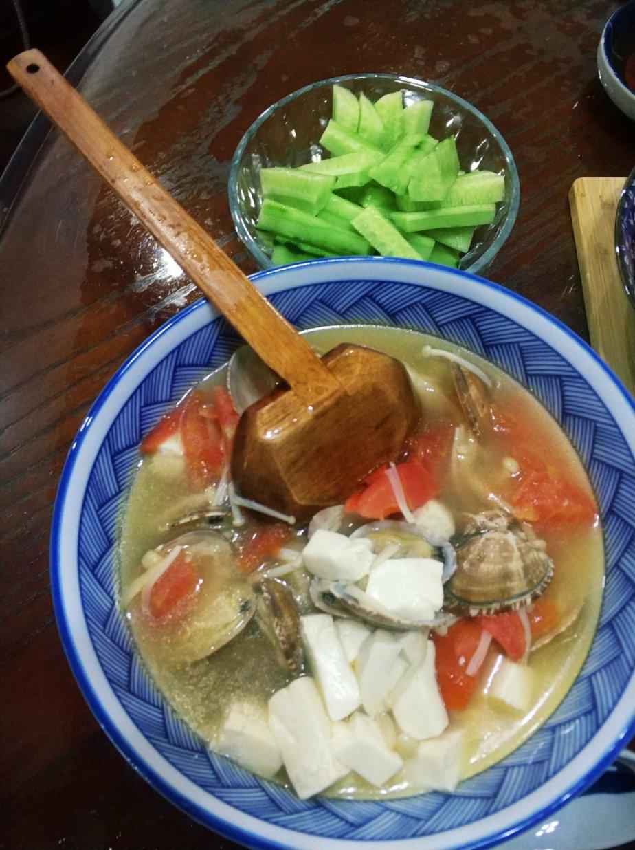 蛤蜊豆腐汤(减肥)