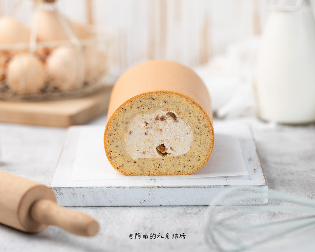 神仙搭配~红茶焦糖奶油蛋糕卷！