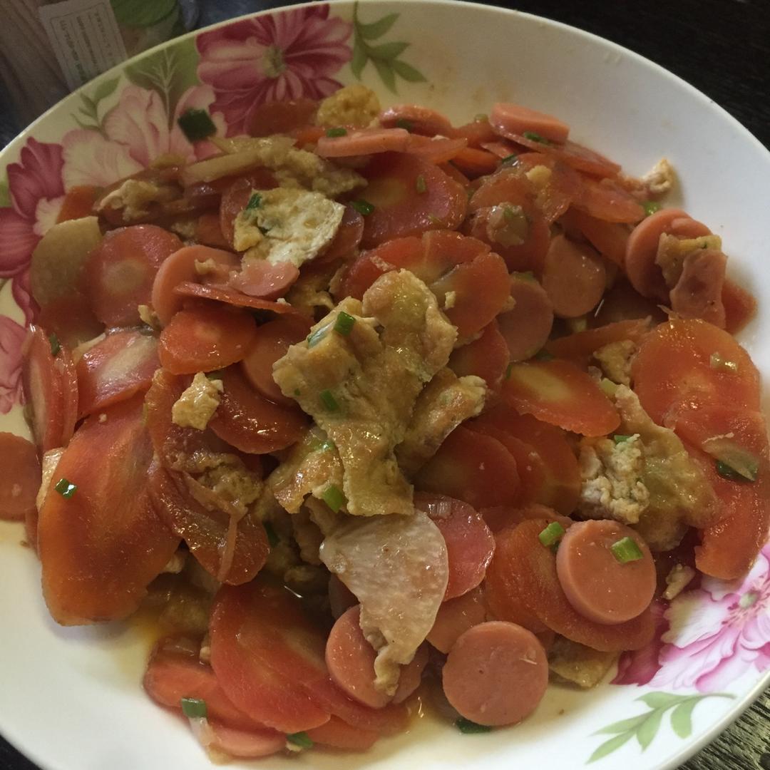 胡萝卜炒鸡蛋